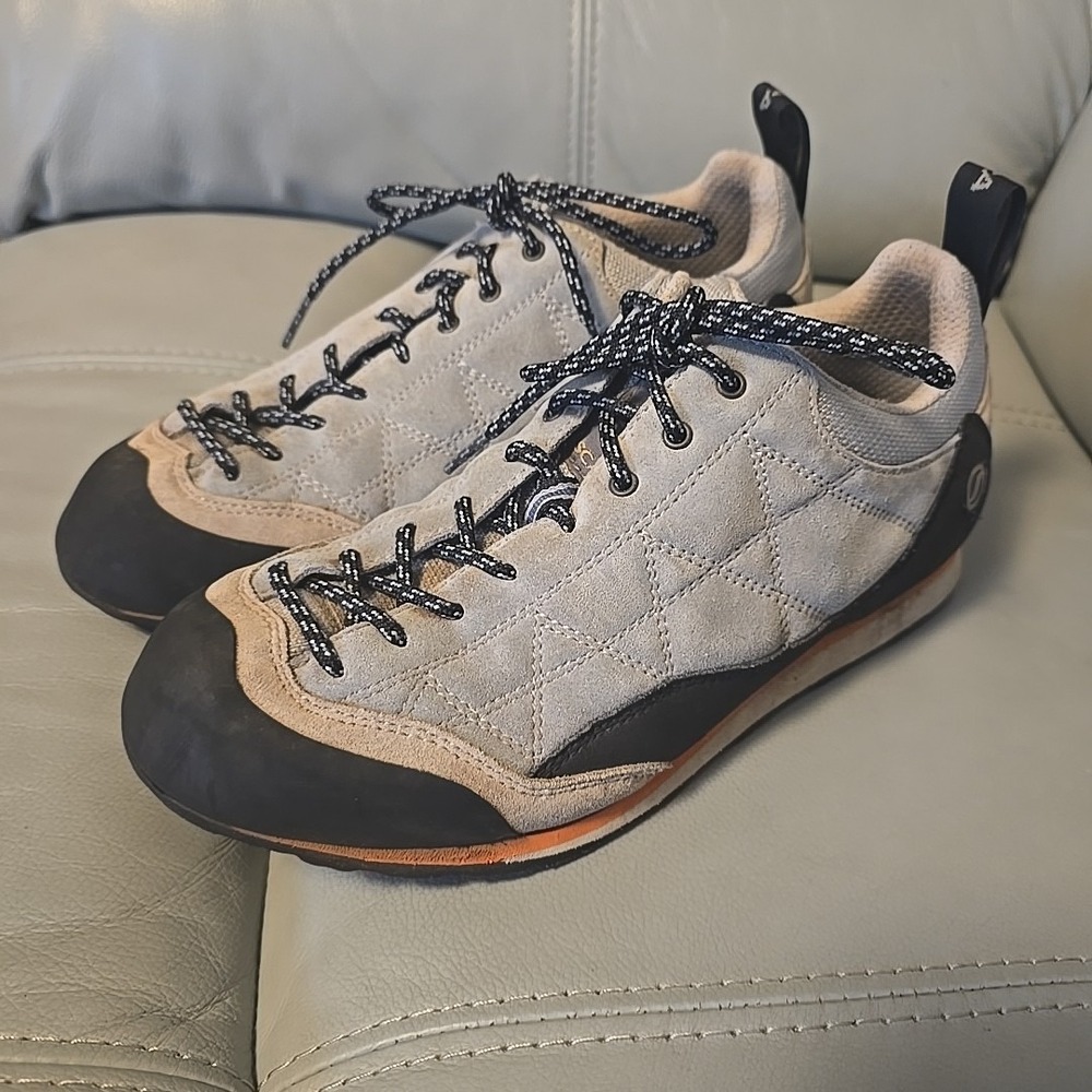 SCARPA Zen Pro Approach Hiking Rock Climbing Gray‎ Suede Shoes Womens 8 Mens 7